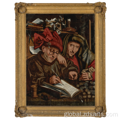 Figure Painting Works A painting of two gentlemen in ancient costume Manufactory
